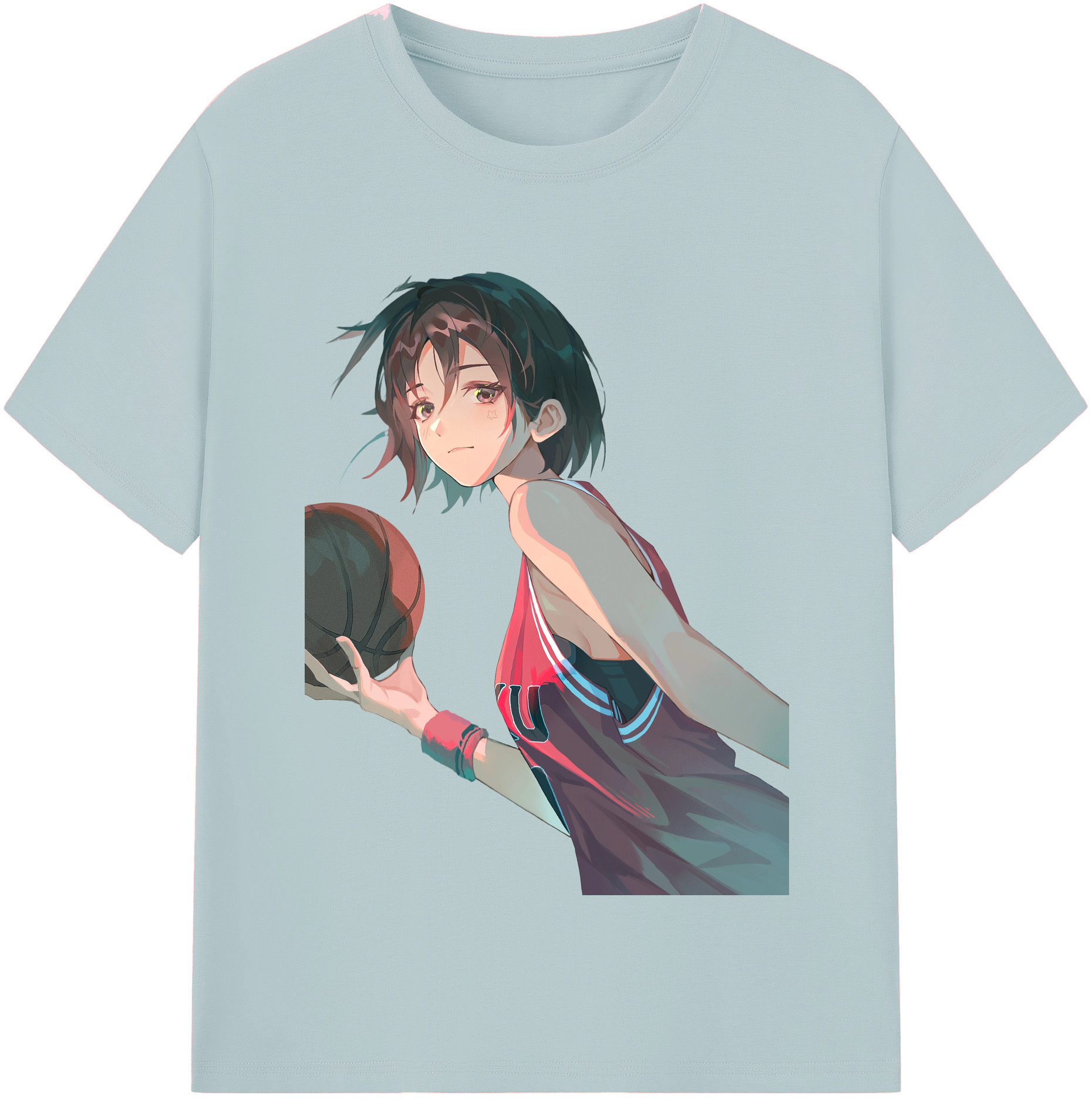 SLAM DUNK／スラムダンク 綿100％半袖Tシャツ（フロントプリント）